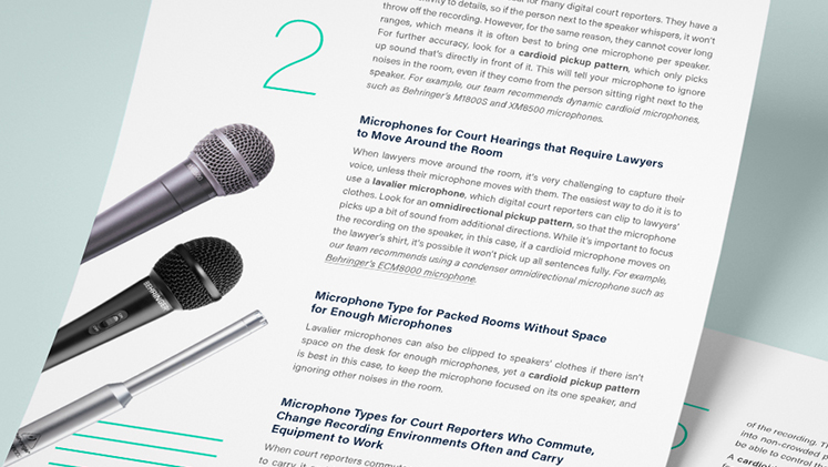 A Digital Court Reporter s Guide to a High Quality Recording